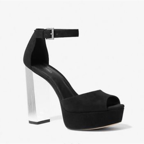 BNWT Michael Kors Suede Platform Sandals β Size 8 - Picture 2 of 6